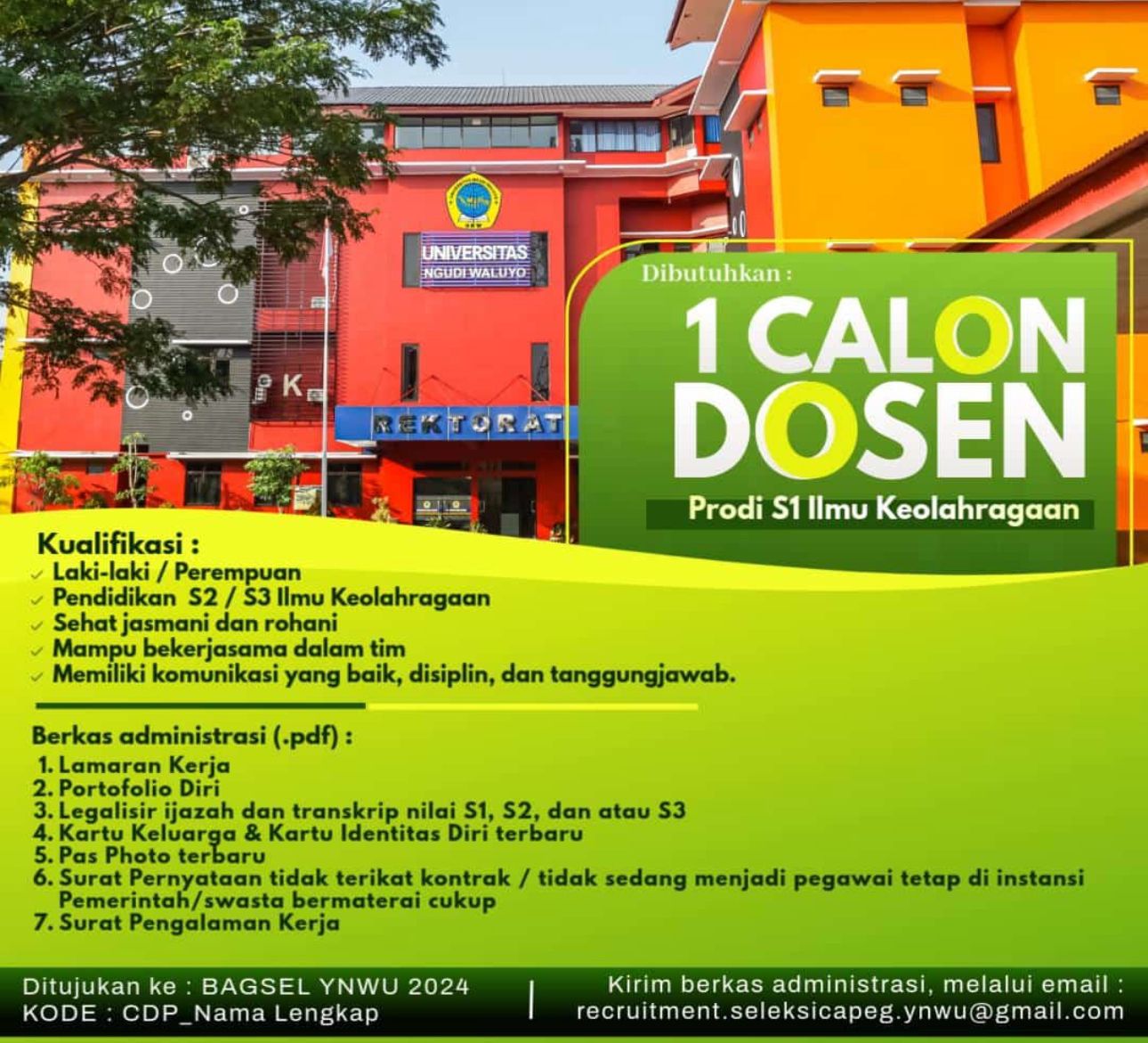 Dosen S1 Ikora Universitas Ngudi Waluyo