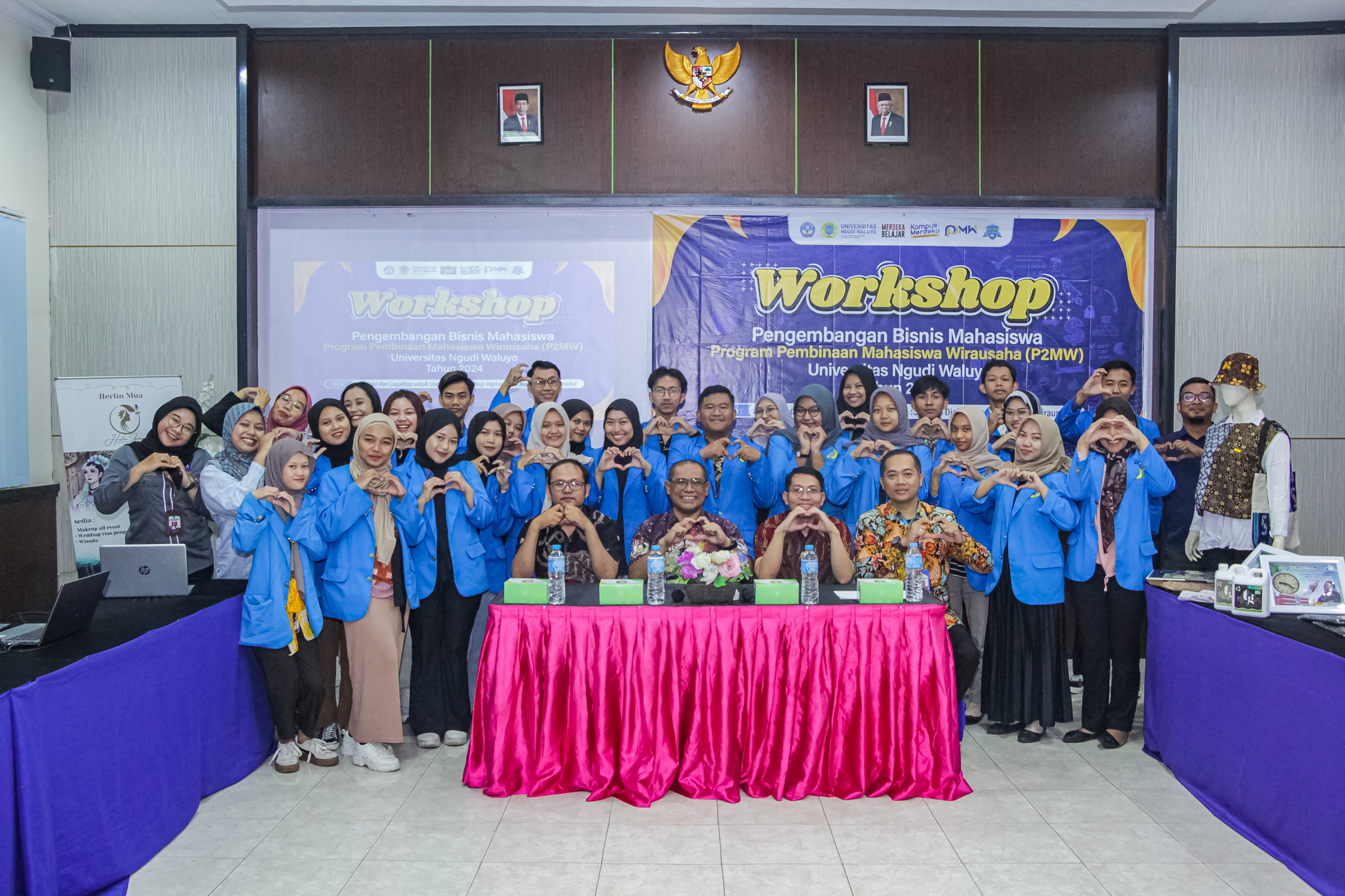 WORKSHOP PENGEMBANGAN BISNIS MAHASISWA PROGRAM PEMBINAAN MAHASISWA WIRAUSAHA (P2MW) UNIVERSITAS NGUDI WALUYO TAHUN 2024