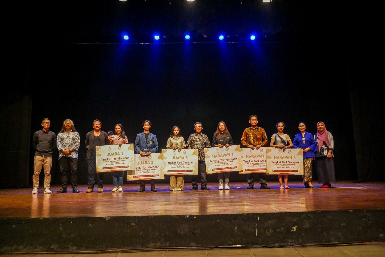 UKM Tari Universitas Ngudi Waluyo Raih Juara 3 Tangkai Lomba Tari Garapan di Ajang Peksimida tahun 2024